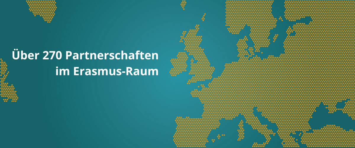 Karte Partnerschaften im Erasmus-Raum