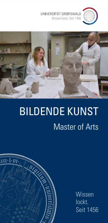 Coverbild Studienfachflyer Master Bildende Kunst, © Universität Greifswald Bildende Kunst Master