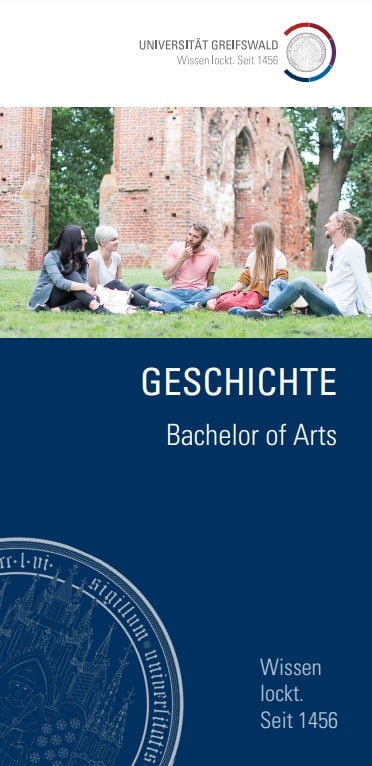 Flyer Bachelor Geschichte