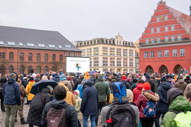 Impressionen von der Veranstaltung „Gesicht zeigen gegen Rassismus“ – Eine Kampagne für Greifswald