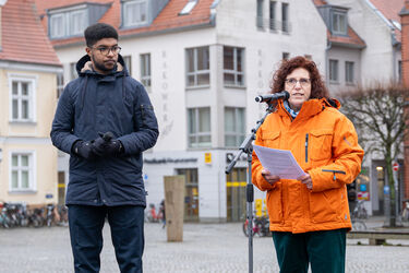 Impressionen von der Veranstaltung „Gesicht zeigen gegen Rassismus“ – Eine Kampagne für Greifswald