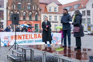 Impressionen von der Veranstaltung „Gesicht zeigen gegen Rassismus“ – Eine Kampagne für Greifswald