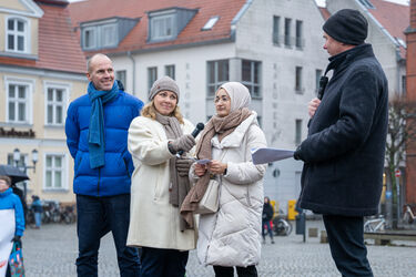 Impressionen von der Veranstaltung „Gesicht zeigen gegen Rassismus“ – Eine Kampagne für Greifswald