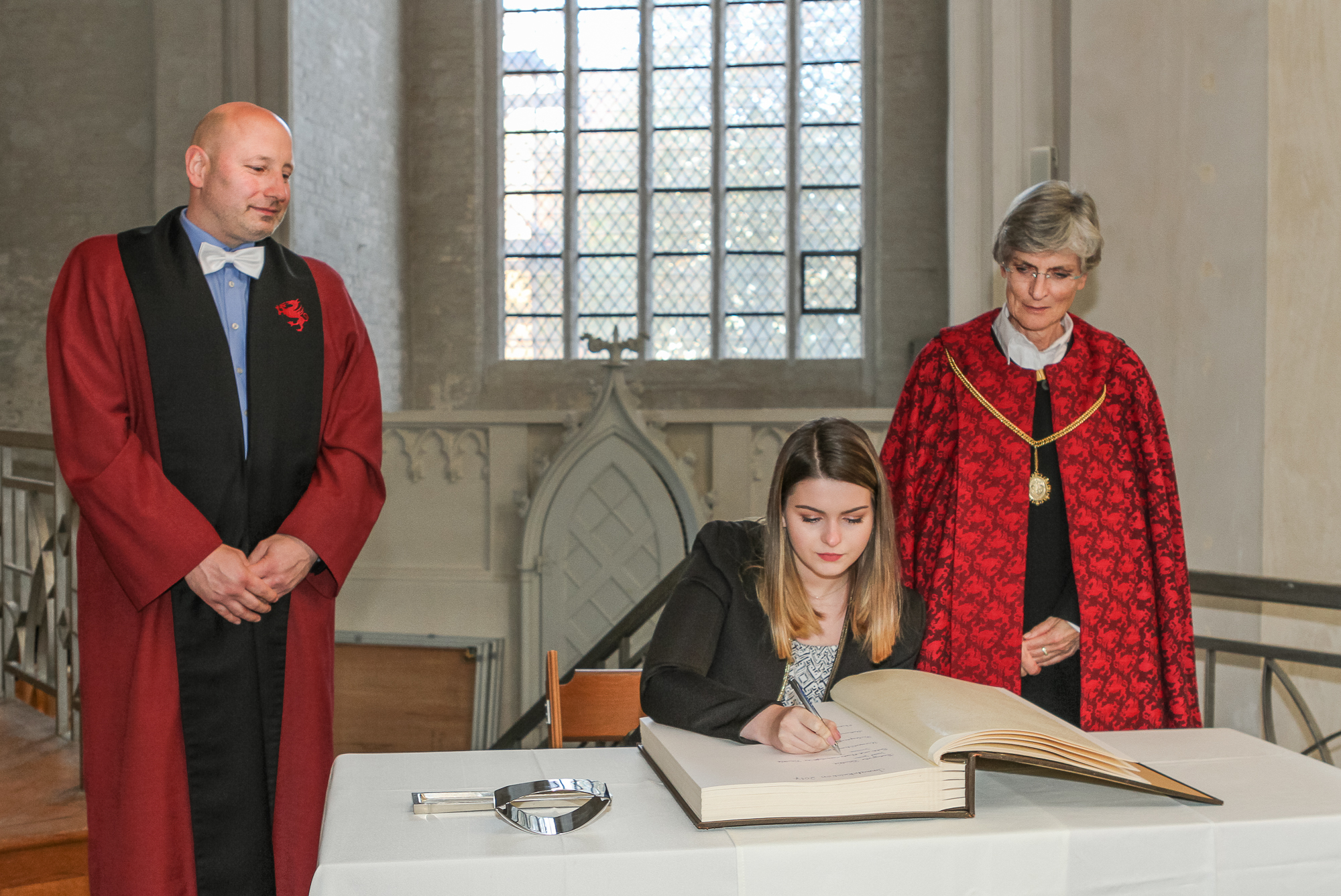 Student enrolling at the University of Greifswald