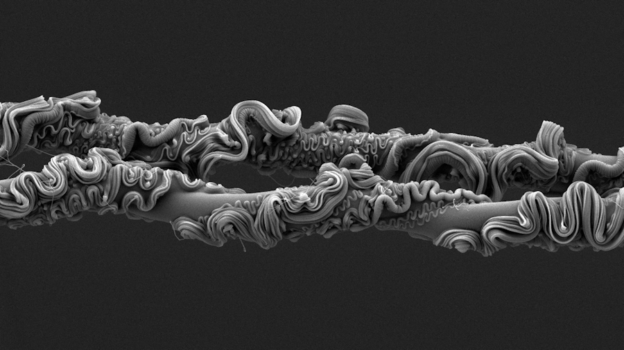 The special metastructure of the prey-catching silk (Winner of the Royal Society Photo Competition)