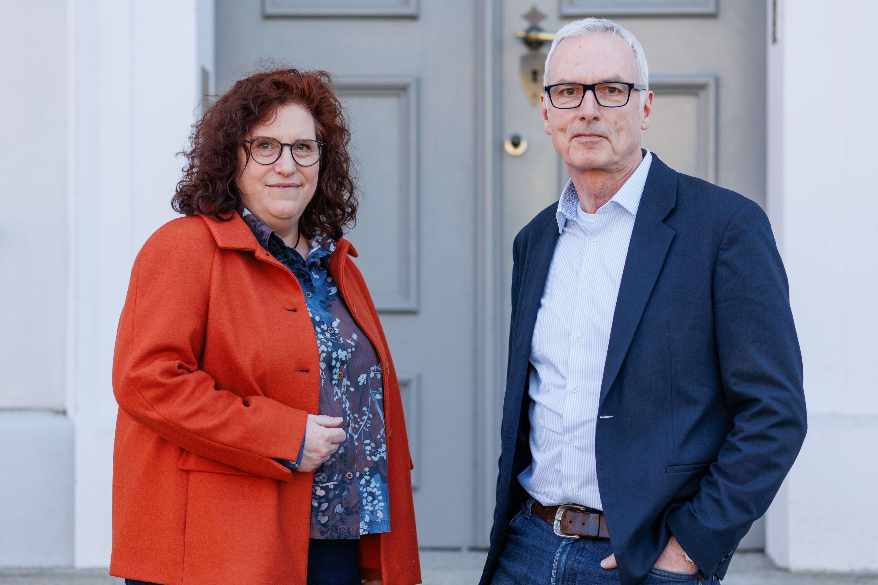 Rektorin Prof. Dr. Katharina Riedel und Prof. Dr. Karlhans Endlich, Wissenschaftlicher Vorstand der Universitätsmedizin