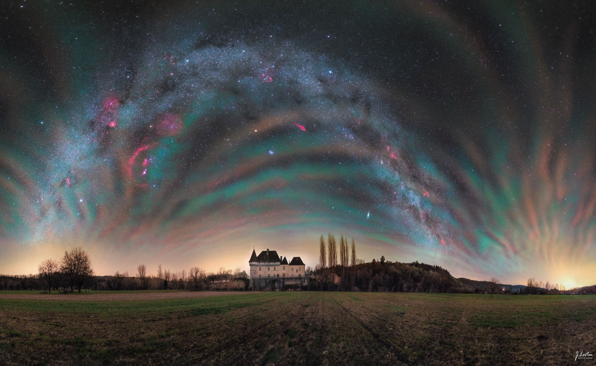 Airglow over Dordogne, France