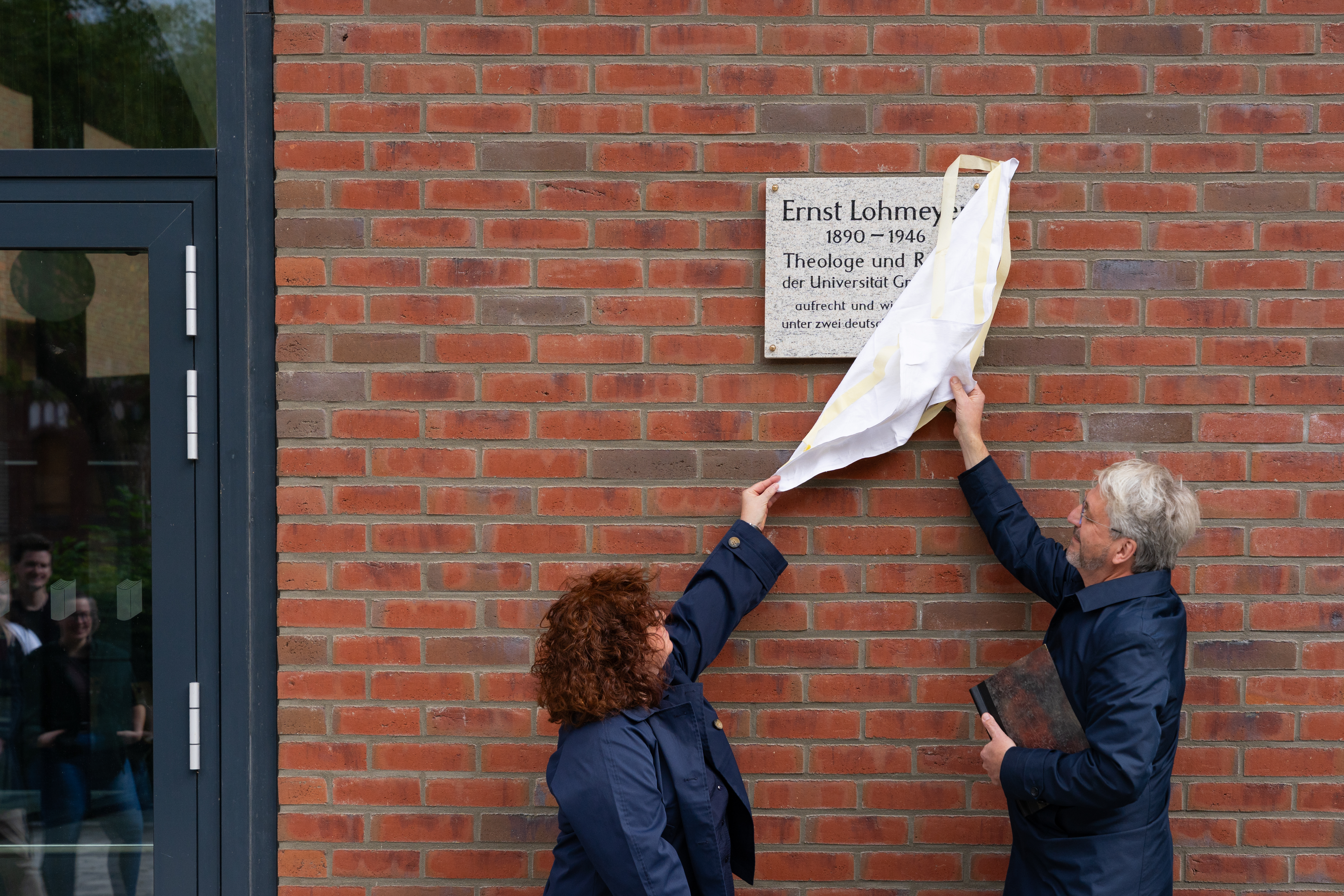Unveiling of the commemorative plaque for Ernst Lohmeyer