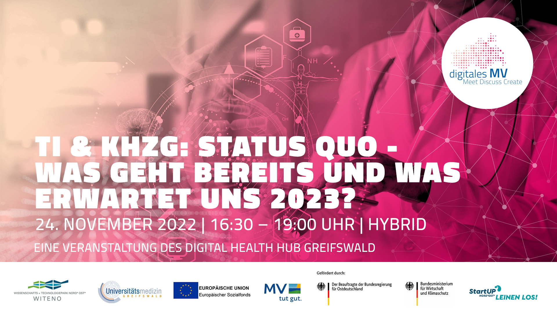 Vorschaubild (TI & KHZG: Status quo - Was geht bereits und was erwartet uns 2023?)