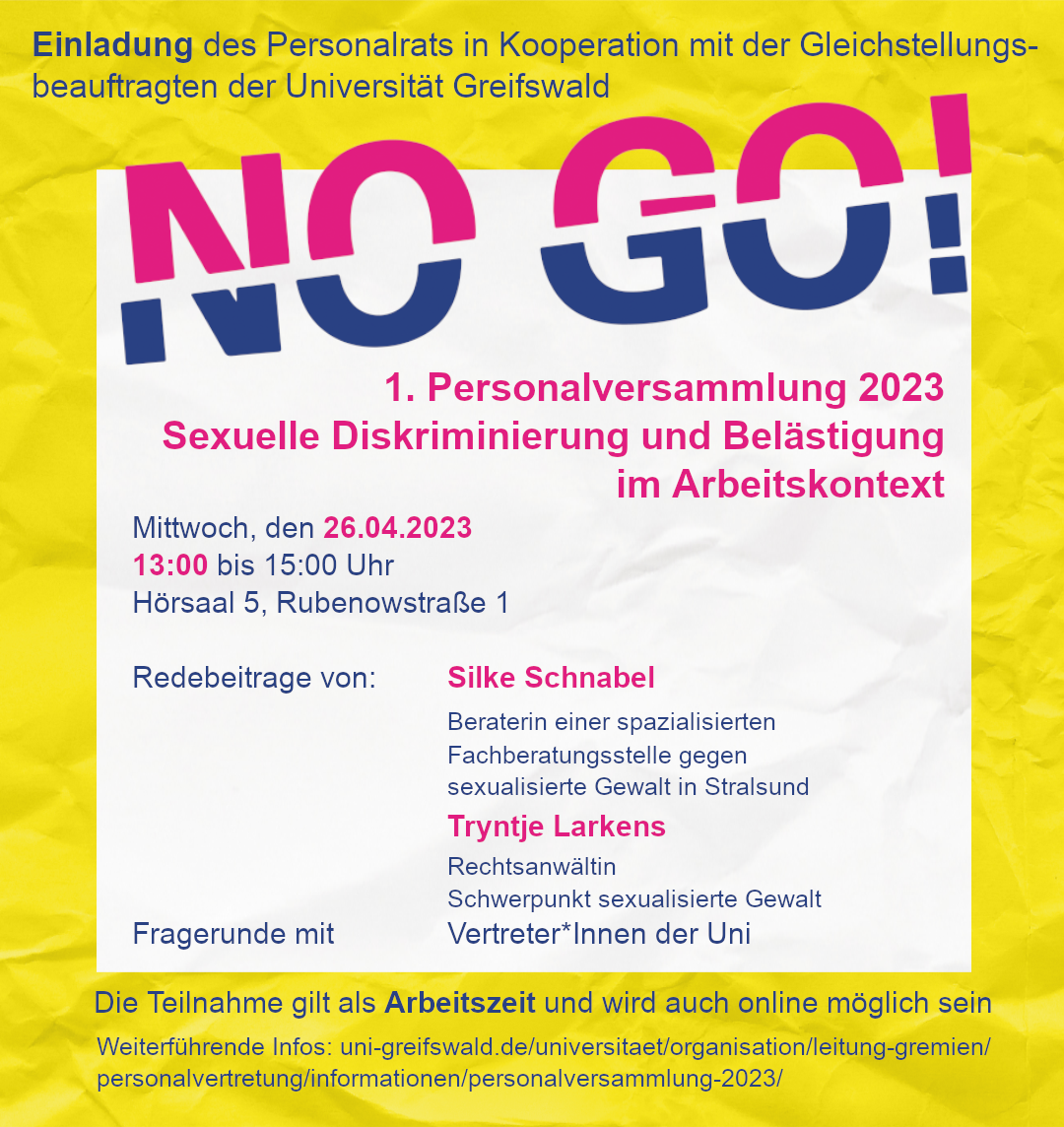 Einladung zur Personalversammlung © Niclas Rosendahl, 2023