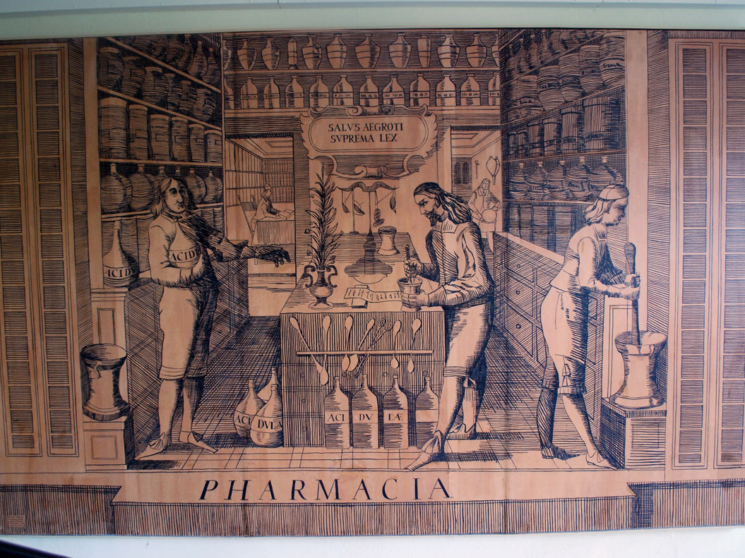 Pharmacia – ein fragiles Kunstwerk als Symbol zur Wissenschaft der Heilmittel-herstellung