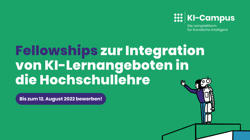 JETZT BEWERBEN: KI-Campus sucht neue Lehr-Fellows!