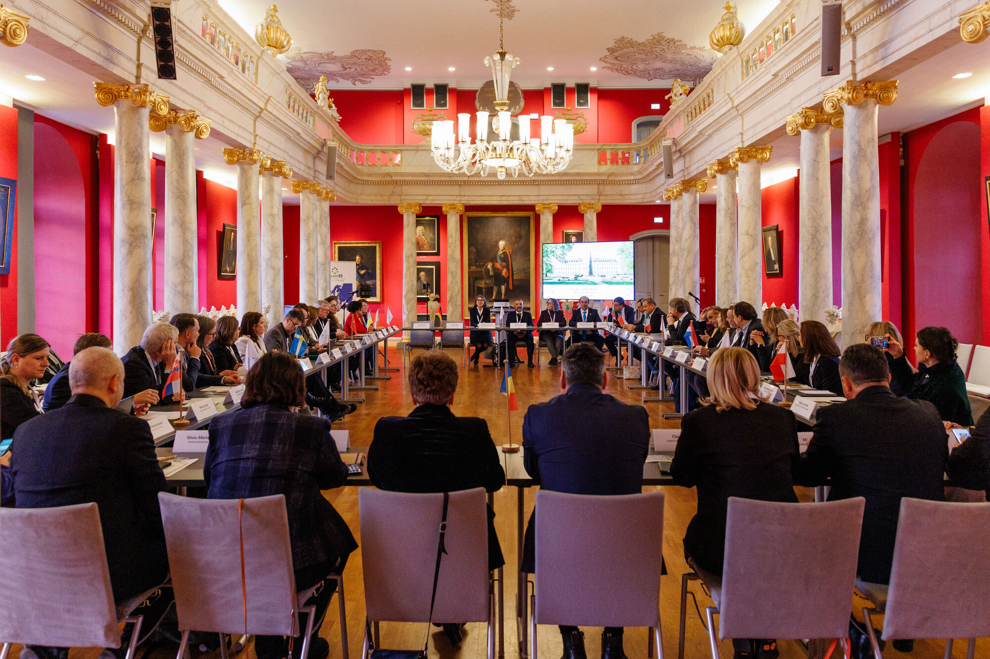 Opening of the KreativEU consortium meeting in the university's Aula