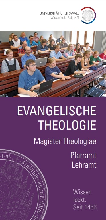Coverbild Studienfachflyer Master Evangelische Theologie