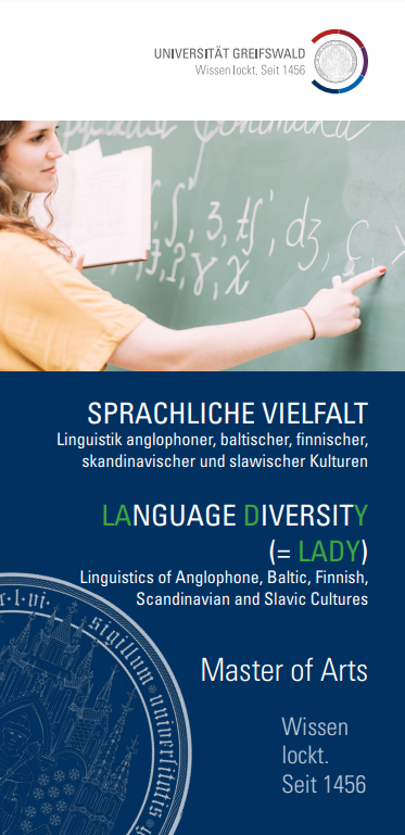 Coverbild Studienfachflyer Master Sprachliche Vielfalt