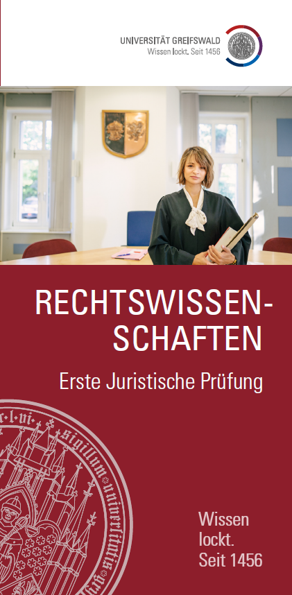 Coverbild Flyer Rechtswissenschaften