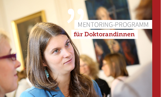 Foto von Mentees und einer Mentorin von dem Mentoring-Programm für Doktorandinnen