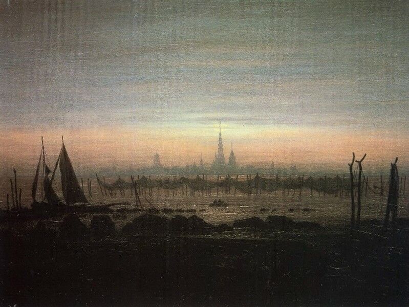 © wikiart | https://www.wikiart.org/en/caspar-david-friedrich/greifswald-in-moonlight