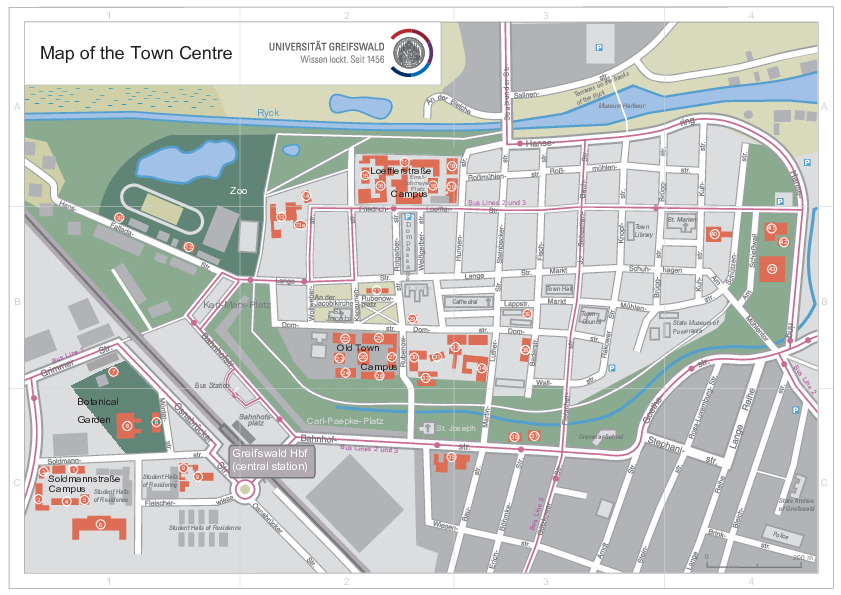 Map of the Town Centre, November 2018