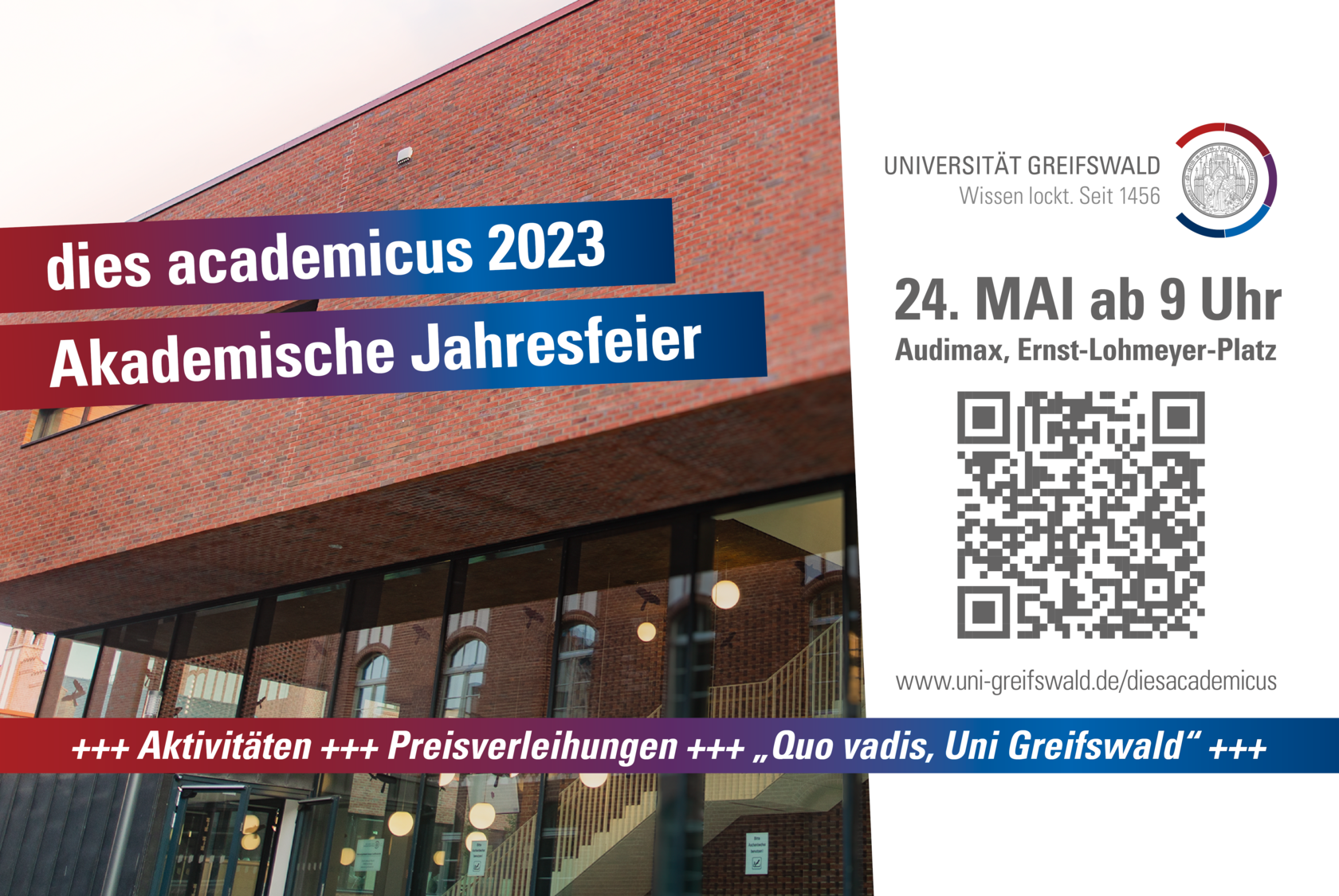 Der dies academicus 2023 an der Universität Greifswald