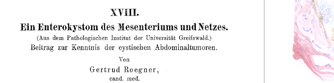 Vor 120 Jahren: 1. Frau promoviert an UG