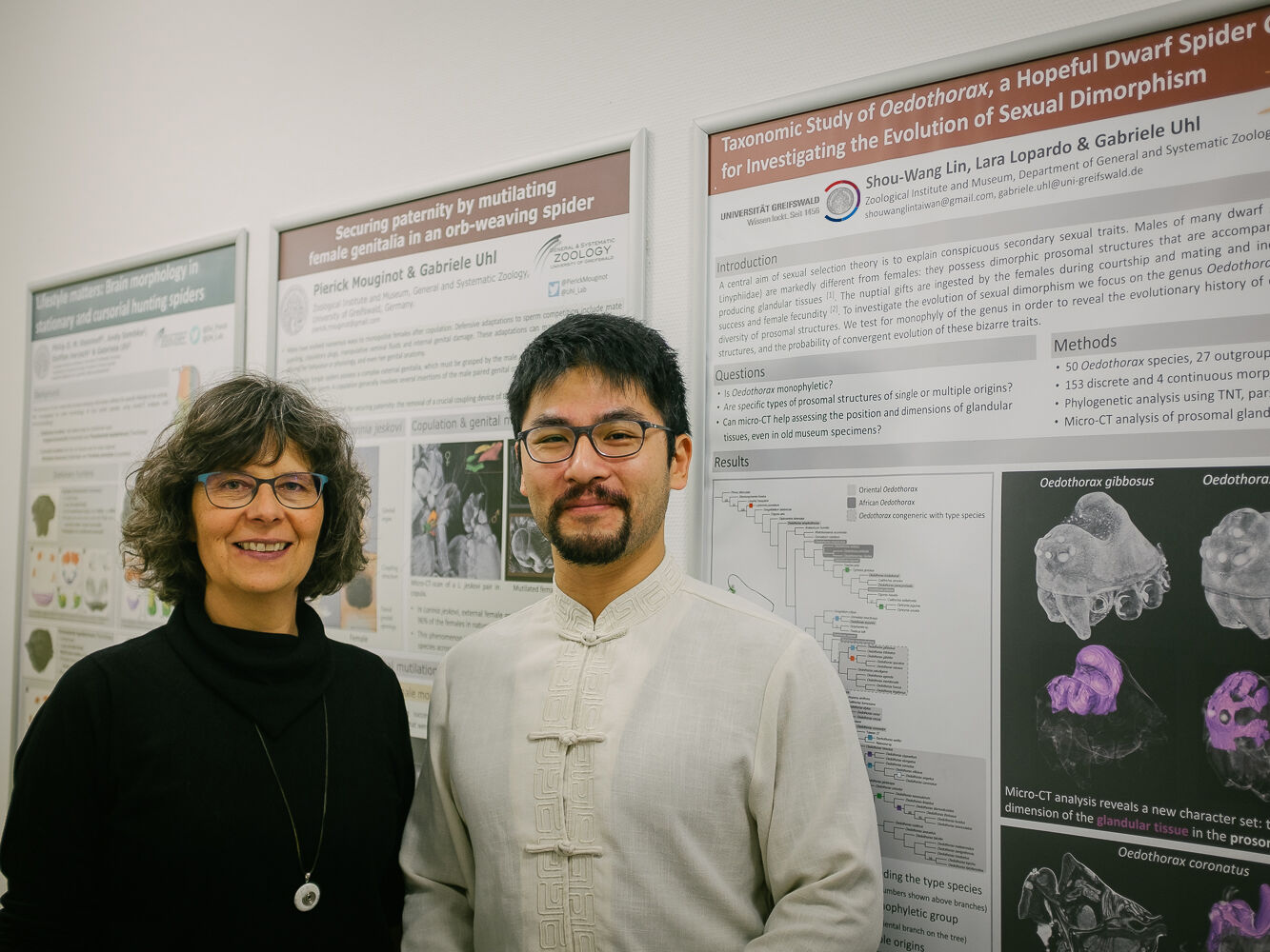 Prof. Dr. Gabriele Uhl mit Shou-Wang Lin – Foto: Magnus Schult