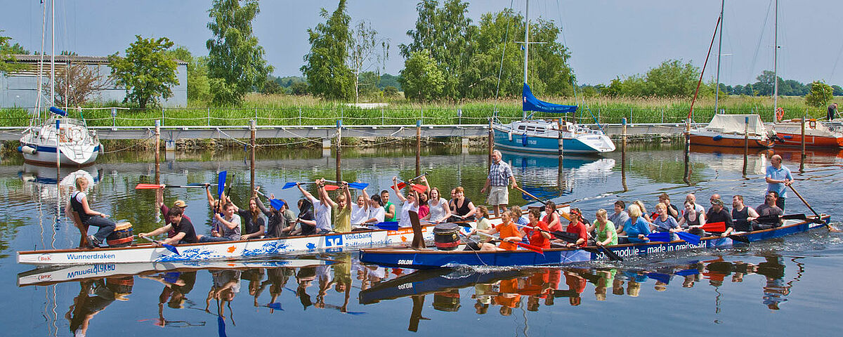 Rowing boat in Greifswald