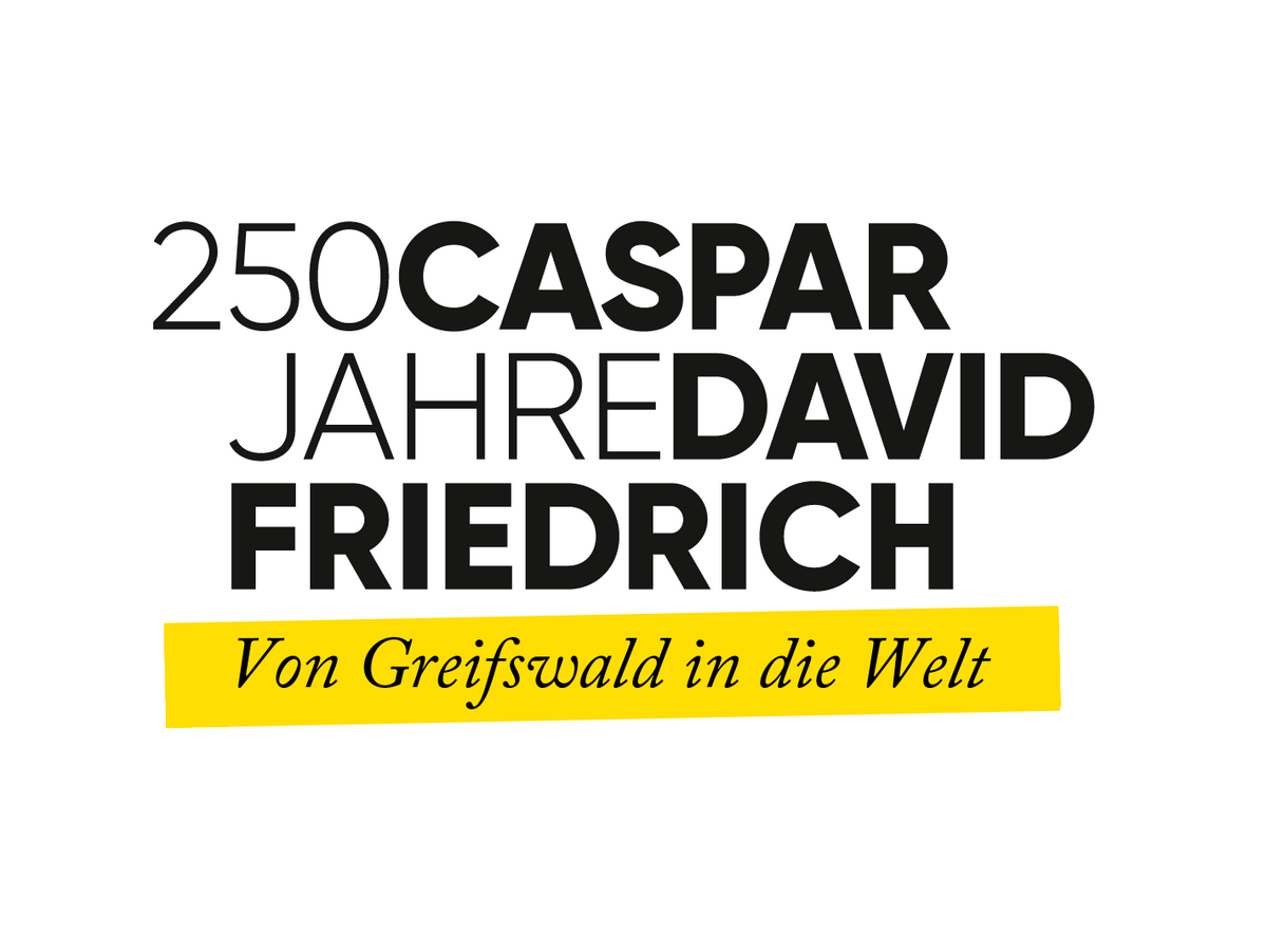 Logo 250 Jahre Caspar David Friedrich, © Jubiläumsbüro