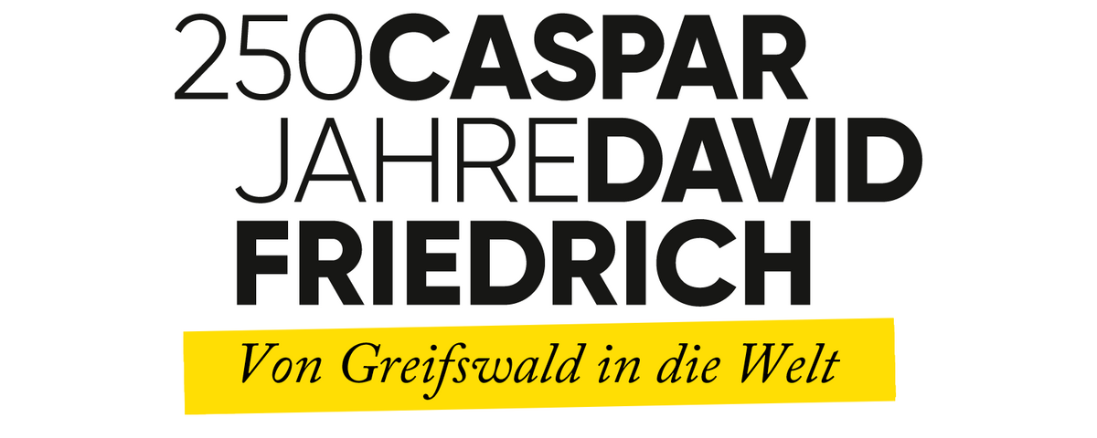 Logo 250 Jahre Caspar David Friedrich, © Jubiläumsbüro