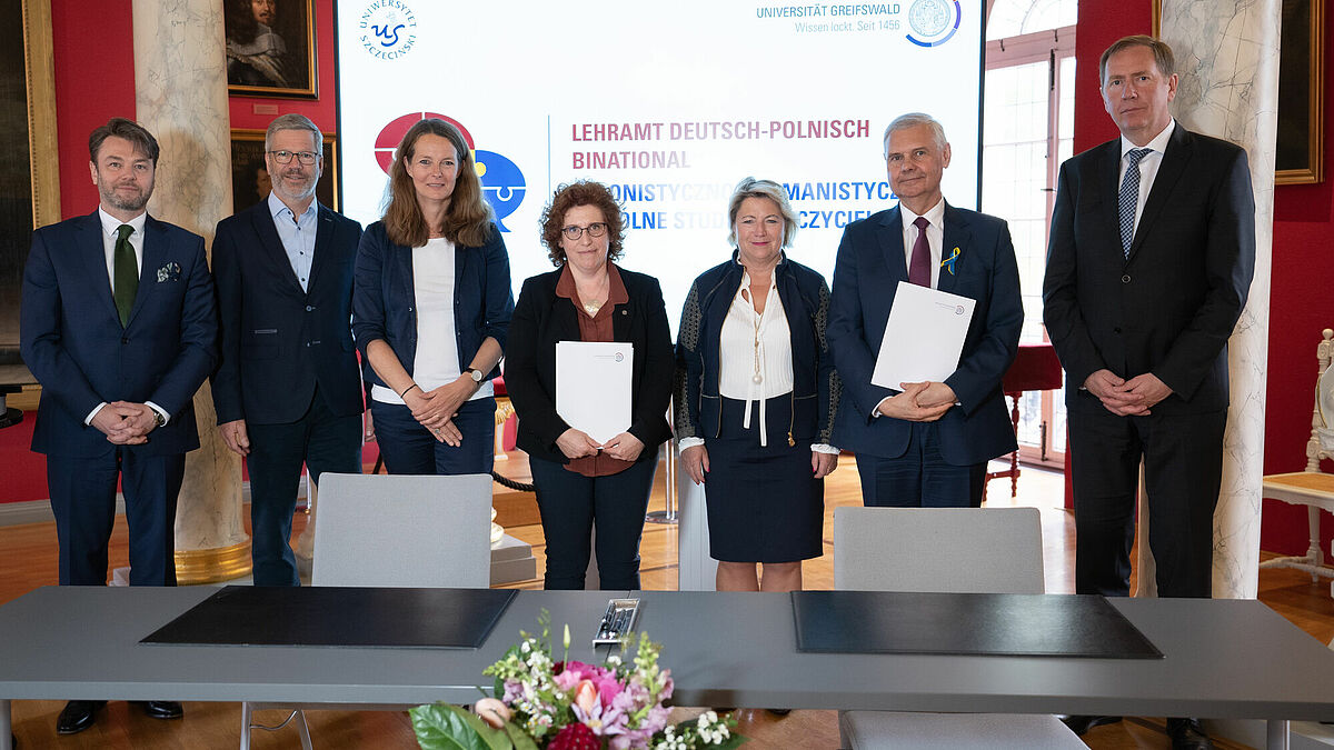Unterzeichnung des Kooperationsvertrages zwischen der Universität Greifswald und der Universität Szczecin ©Jan Hilgendorf