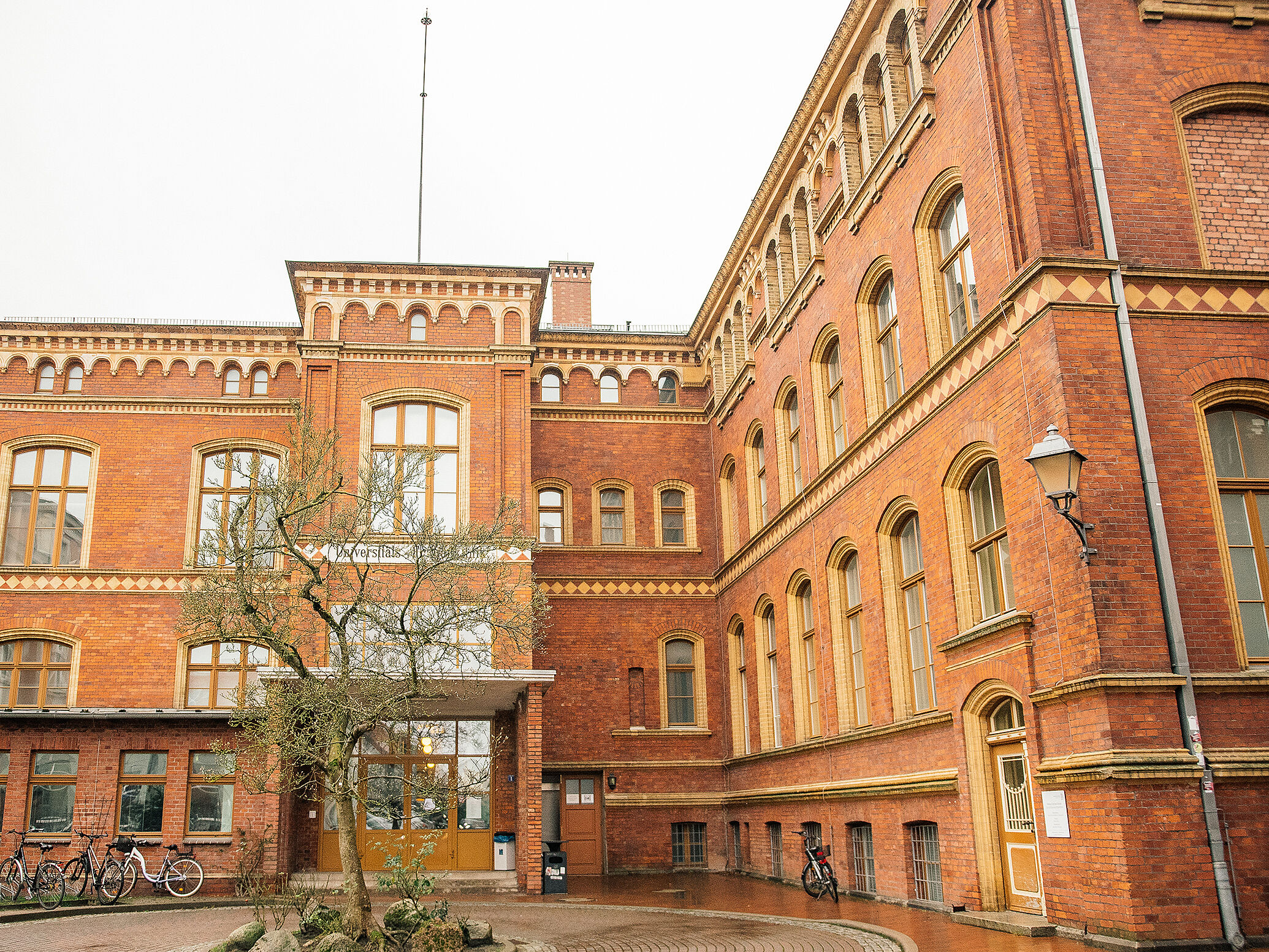 Blick auf die Alte Frauenklinik (Gebäude Wollweberstraße) Blick auf die Alte Frauenklinik (Gebäude Wollweberstraße)