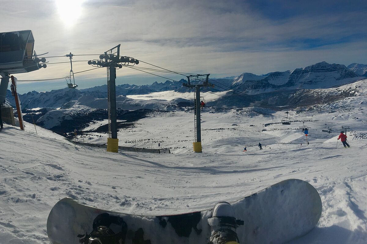 Snowboarden in Banff - Foto: Julia Balk