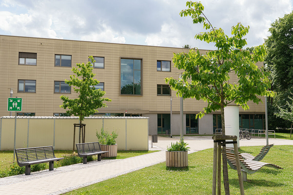 Blick auf das neue Universitätsrechenzentrum Greifswald.