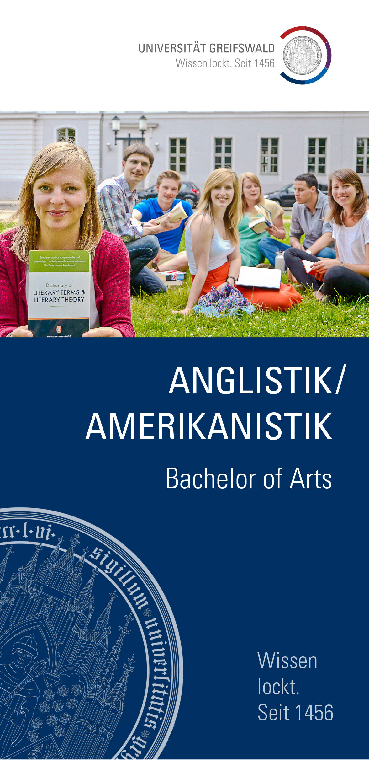 Deckblatt Flyer Anglistik / Amerikanistik