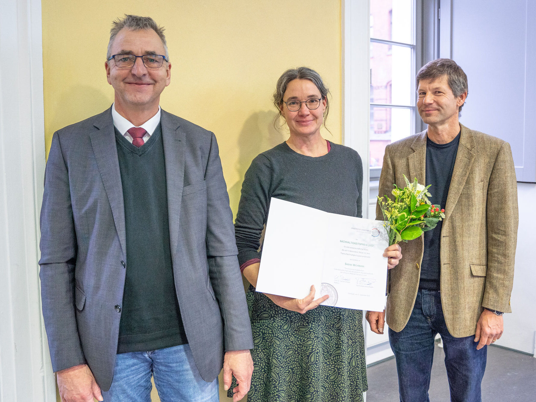 Dr. Sabine Wichmann receiving the Sustainability Prize 2022, © Patrick Geßner, 2022