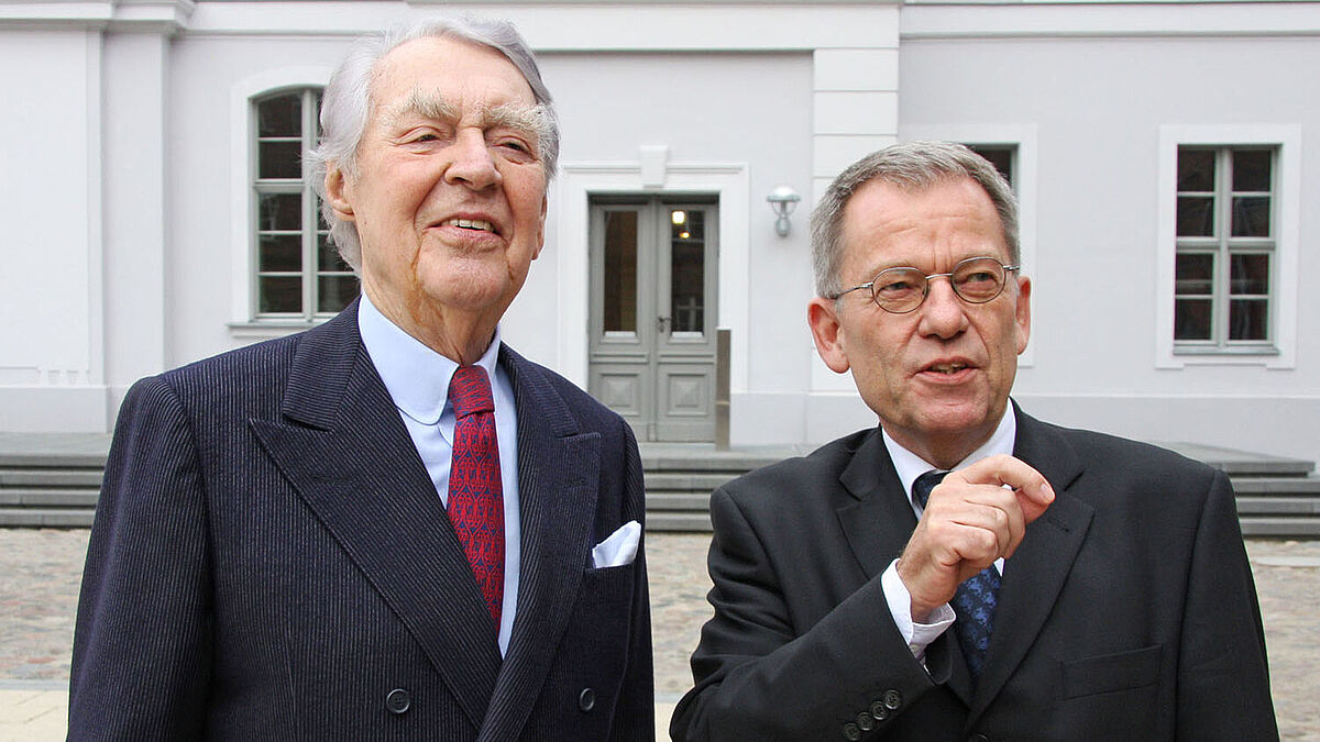 Prof. Dr. Berthold Beitz und Prof. Dr. Rainer Westermann