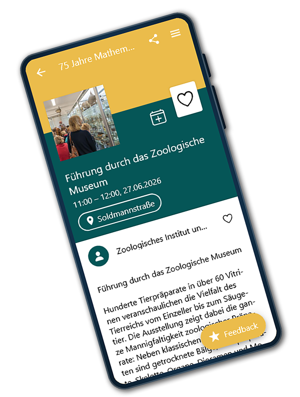 Wissenschaftstag-App Screenshot