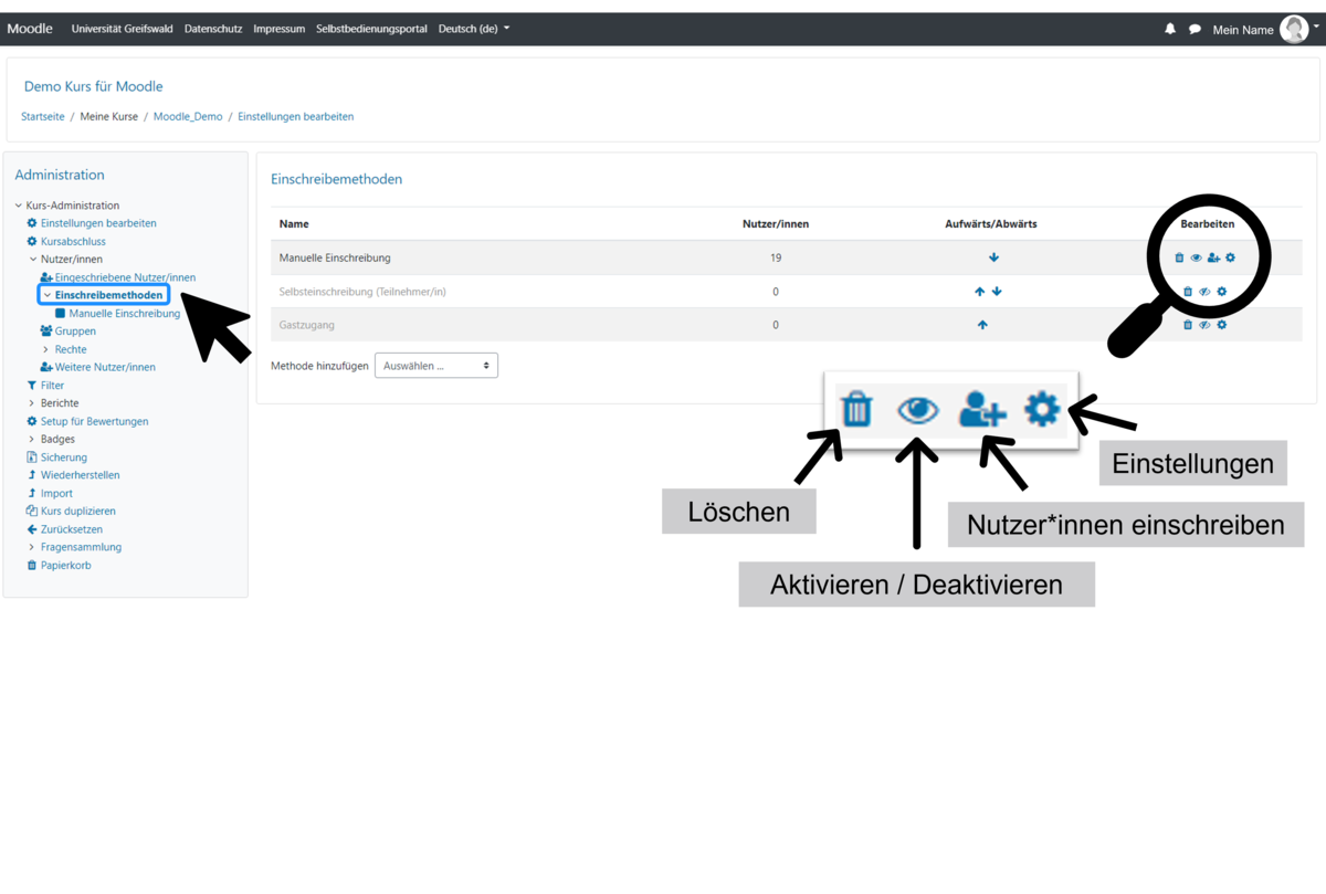 Define enrolment methods