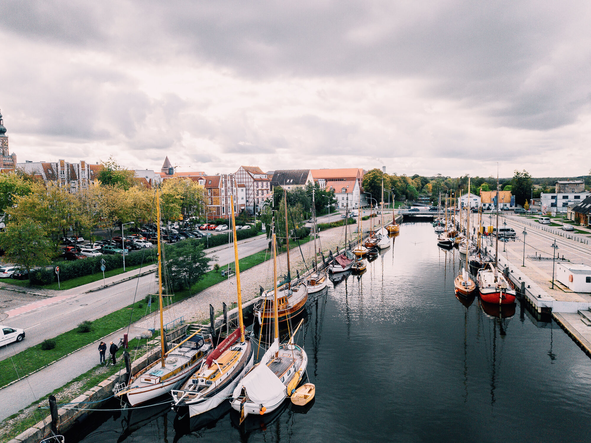 Blick über den Greifswalder Museumshafen, © Till Junker, 2019