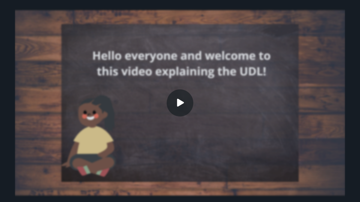 Screenshot vom Lehrvideo über UDL