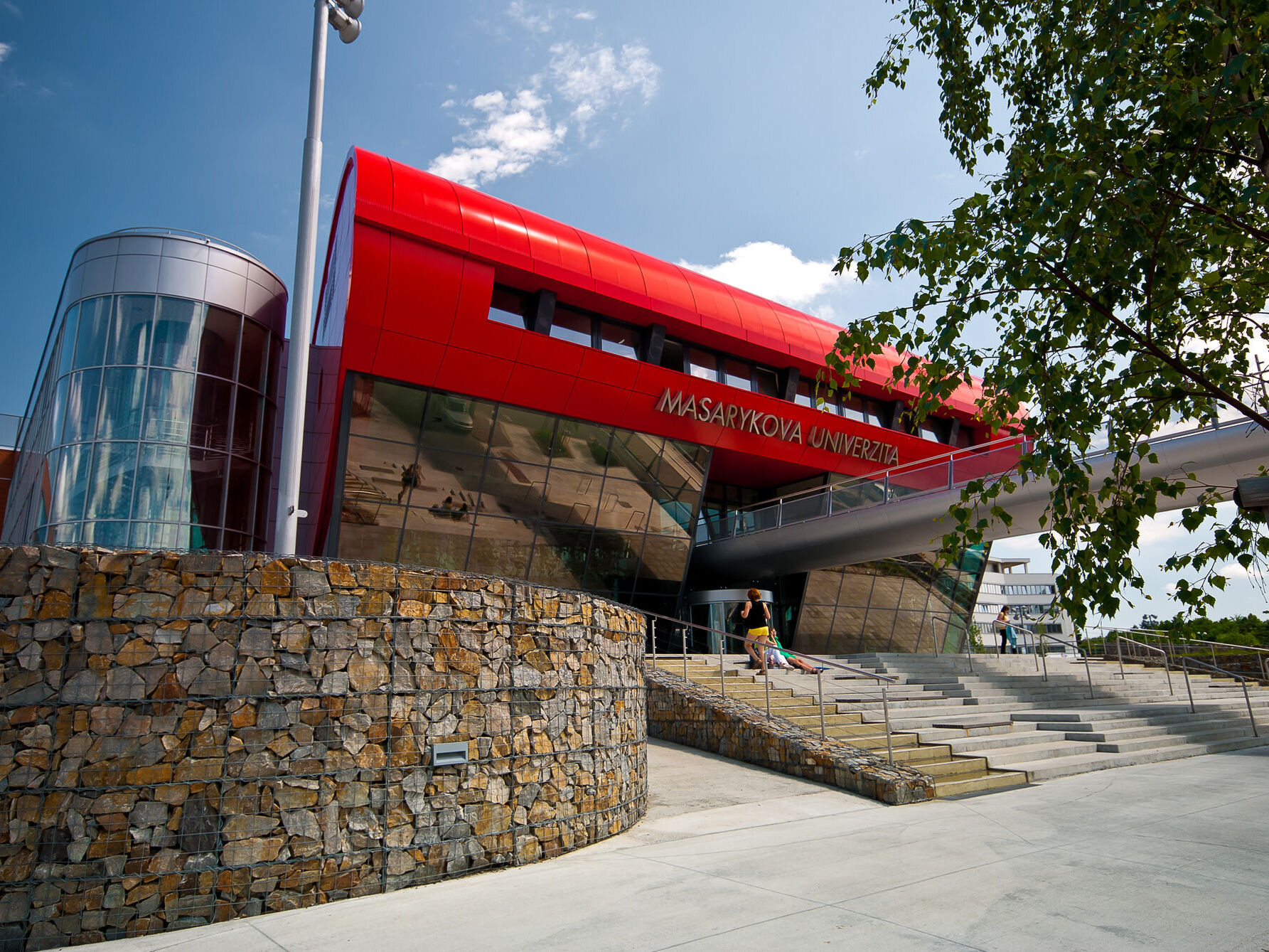 This is a photo of the entrance to the CEITEC-Campus of the University of Brno.