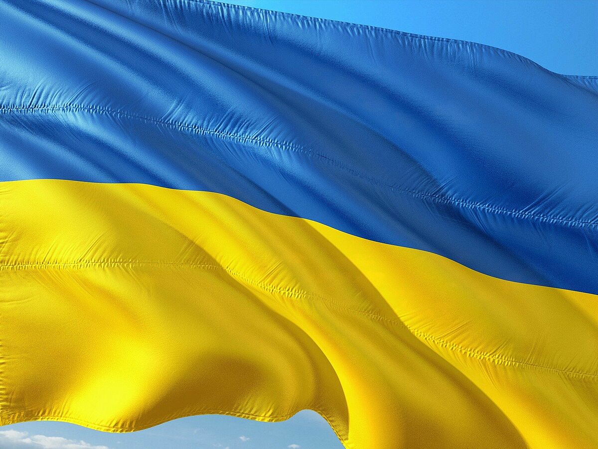 Fahne Ukraine, © pixabay-free_1920