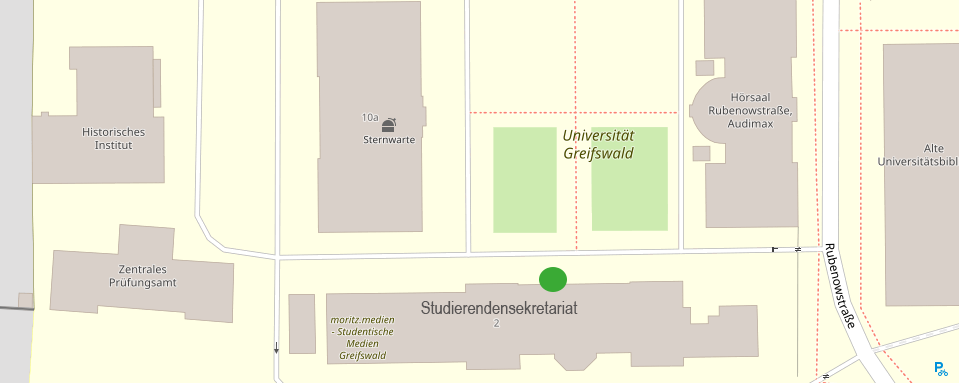 Lageplan Studierendensekretariat