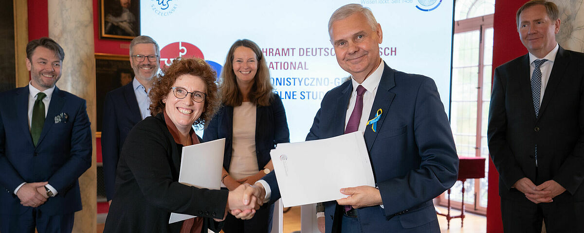Unterzeichnung des Kooperationsvertrages zwischen der Universität Greifswald und der Universität Szczecin ©Jan Hilgendorf