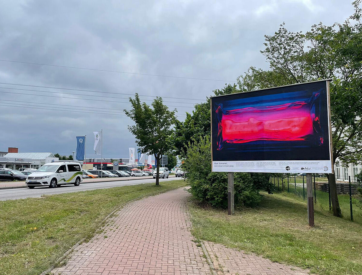 Großplakat in Güstrow, © Caspar-David-Friedrich-Institut