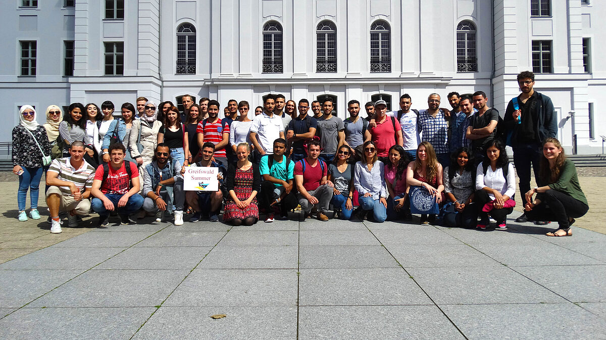 Begrüßung an der Uni Greifswald 
