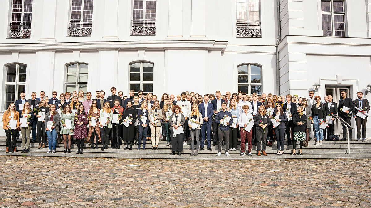 This year’s Deutschlandstipendium scholarship holders, © Gina Heitmann, 2022