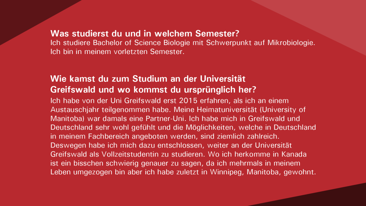 Steckbrief Slider Jesselyn Gooch: Universität Greifswald