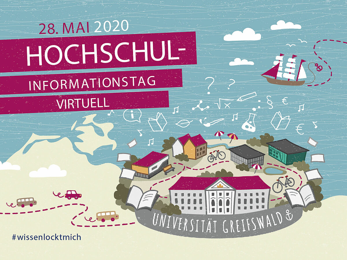 Motiv Hochschulinfotage – Gestaltung: GRAFfisch, Universität Greifswald 
