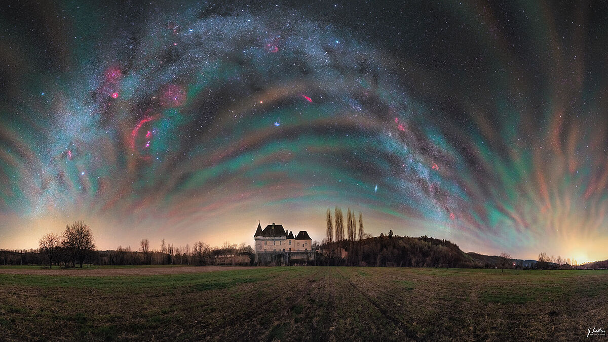 Airglow over Dordogne, France